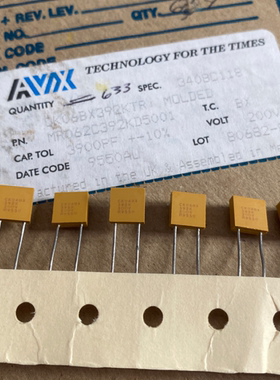 MR062C392KD5001 200V3900PF/200V3900P多层陶瓷独石电容器AVX