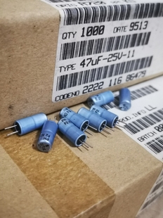 47UF 25V 116 电解电容器 PHILIPS 铝壳