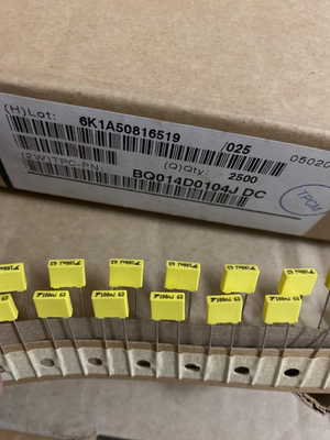 BQ014D0104J 63V 104/0.1UF/100NF 进口 TPC汤姆逊薄膜电容器 P5