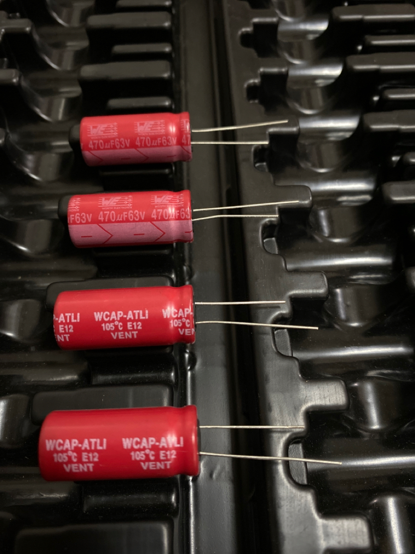电容 63V470UF进口 红袍音频电解电容器  470uf/63v 13*20
