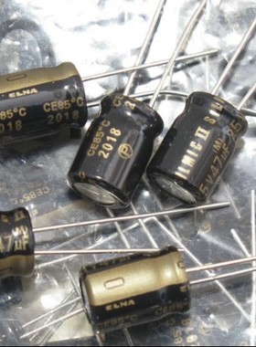 47UF 25V SILMIC II棕神 RFS ELNA伊娜 音频发烧电解电容器  铜脚