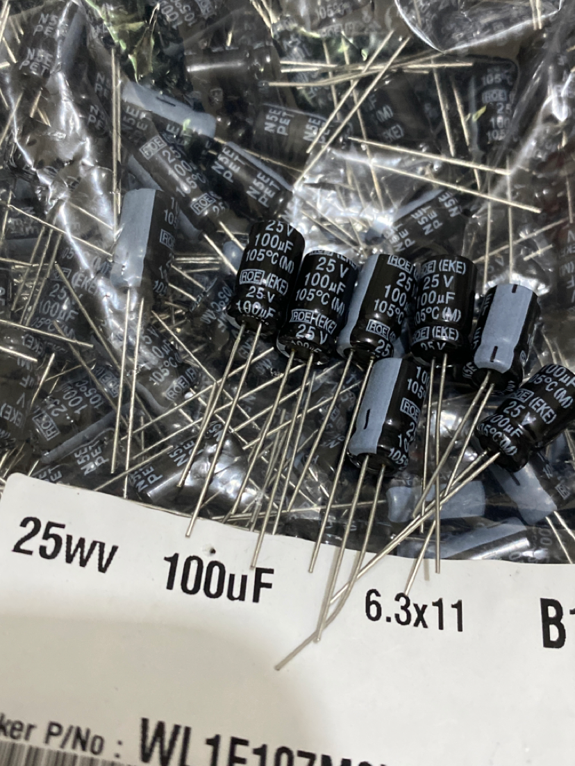 ROE电容25V100UF音频电容