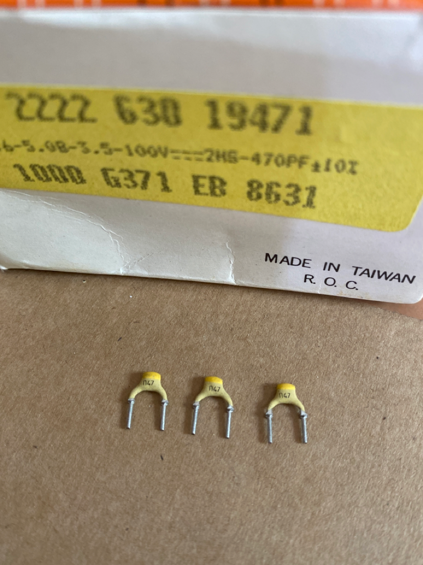 470PF/470P471银膜电容器