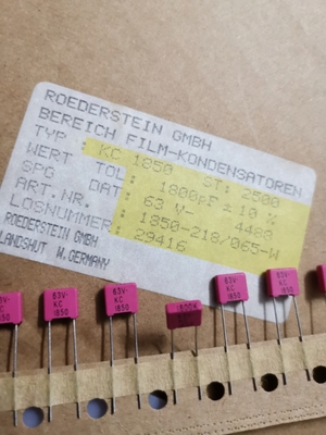 ERO KC1850 63V182 1800PF 1800P P=5MM 薄膜电容器