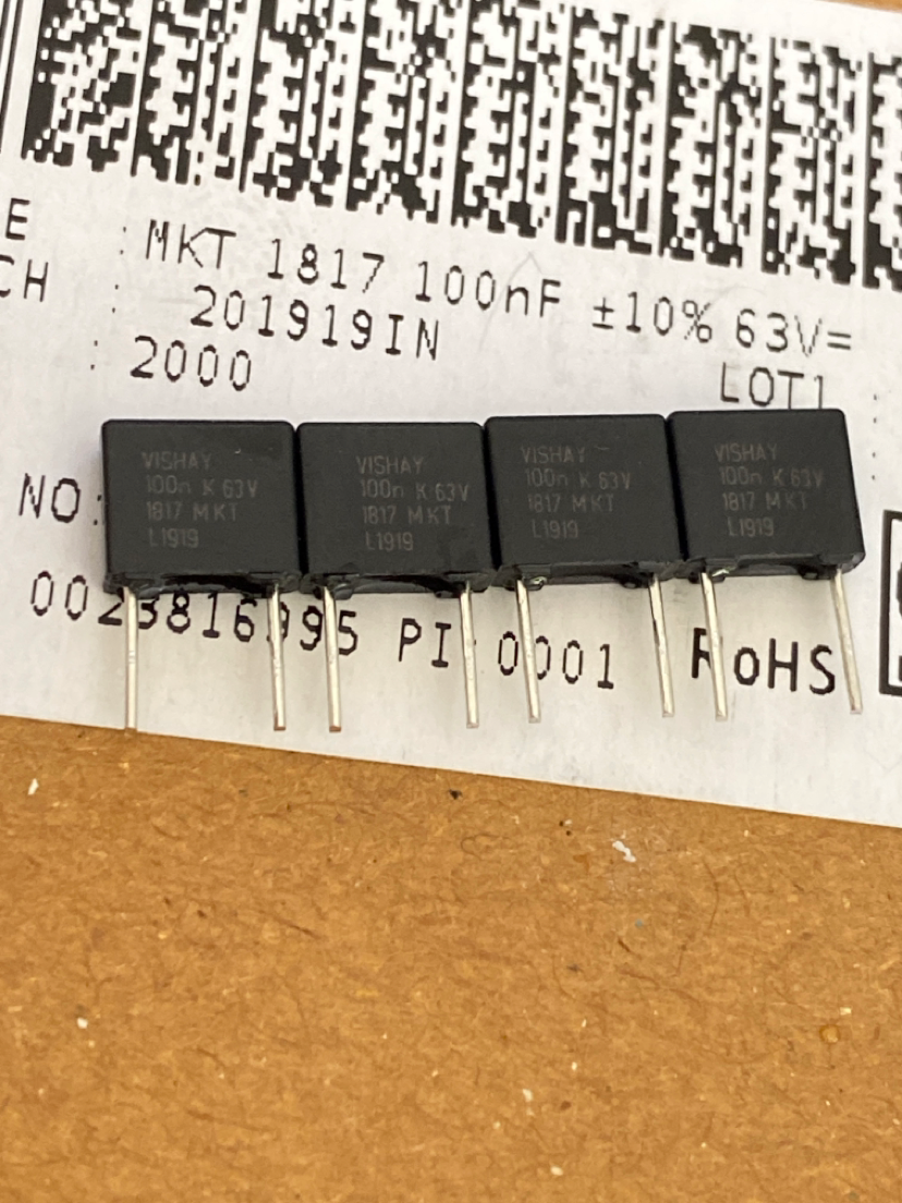 mkt1817410065 vishay-ero 63v 100nf/104/0.1uf 1817薄膜电容器