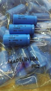 20V 20V3300UF 代25v3300UF发烧滤波电解电容器 678D SPRAGUE思碧