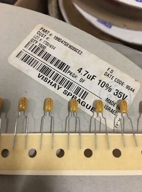 35V4.7UF 4.7UF/35V 199D VISHAY-SPRAGUE 思碧 直插钽电容器P5MM
