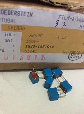 VISHAY ERO KP1830 进口薄膜电容器 0.00068uf 681 680pf 100V p5