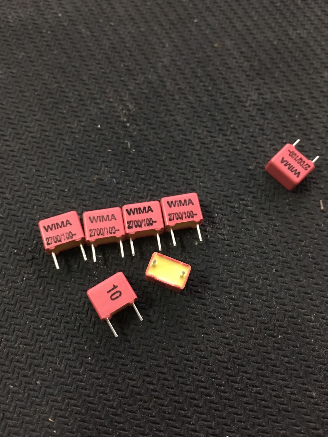 铜脚 红WIMA FKP 2700pF/100V(2700P 272)薄膜电容器