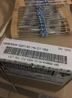 10个=1.8元 VISHAY BC 1.2R 1欧2 可代1R 1欧1%发烧电阻器MBB0207