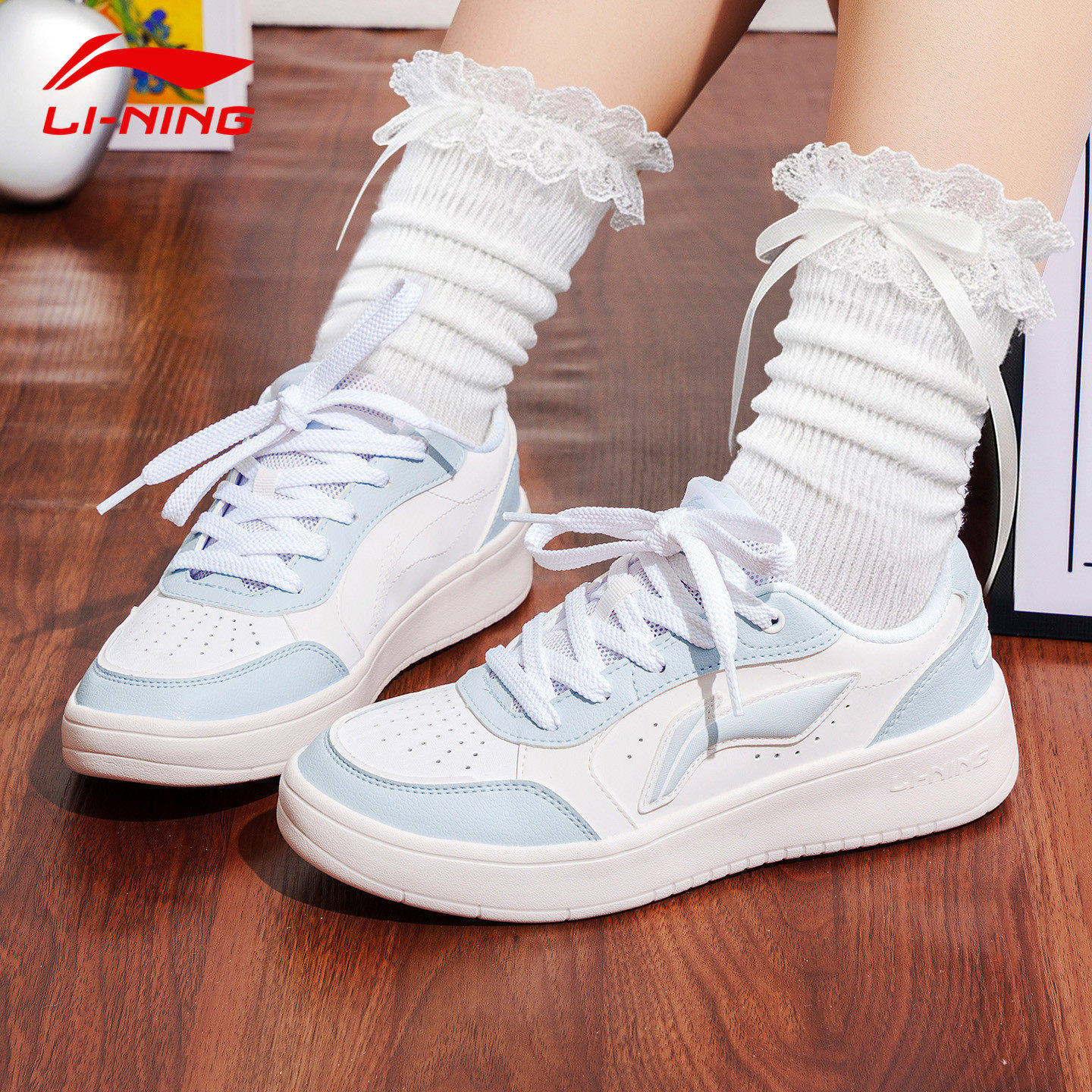 李宁小白鞋休闲鞋元宝板鞋女鞋2026秋季新款低帮潮流百搭防滑耐磨,运动鞋new,板鞋,淘宝优惠券,粉丝福利购,淘宝优惠卷