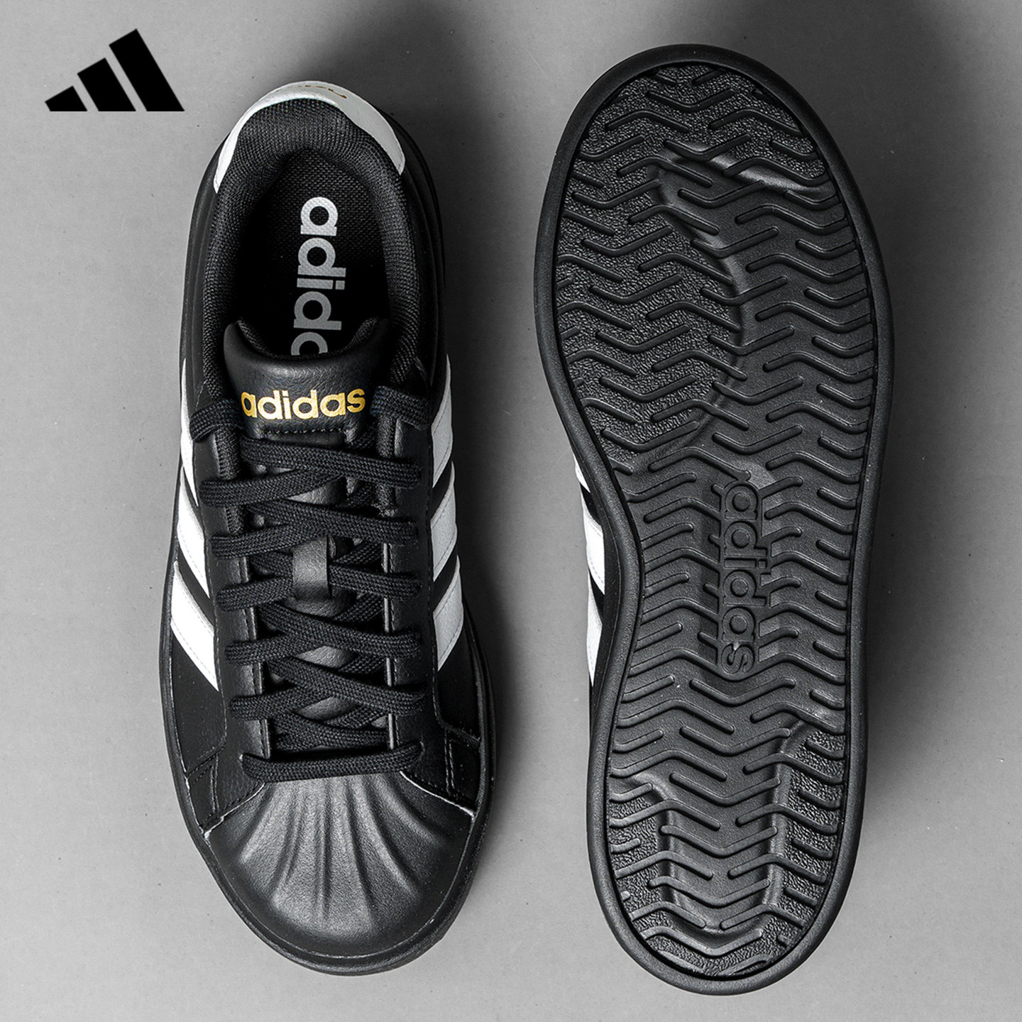 adidas阿迪达斯板鞋女鞋2026秋季新款贝壳鞋官方正品休闲鞋KJ3855