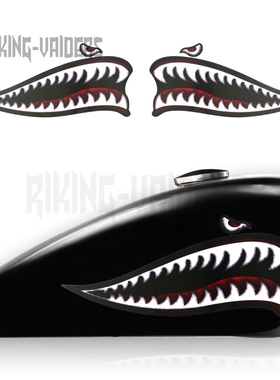 适用于 龙嘉 V咖250 油箱 改装 鲨鱼嘴  贴花 拉花 防水贴纸 包邮