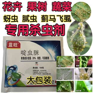 H花卉果树蔬菜专用杀虫剂20%啶虫咪蚜虫腻虫飞虱蓟马小黑飞农药