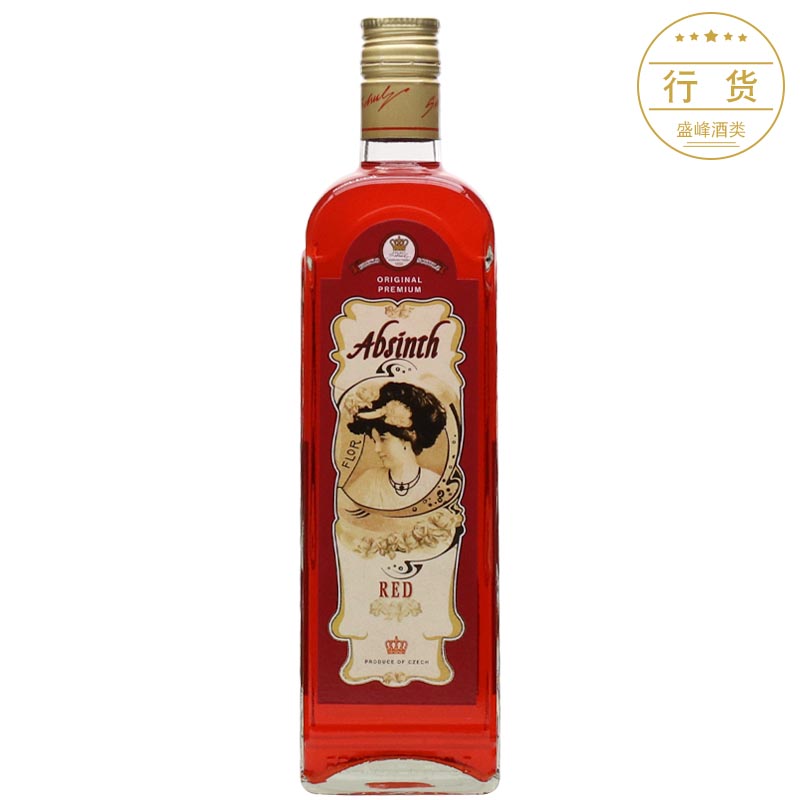 捷克福卢克红苦艾酒70度高度酒原装进口 FLOR ABSINTH 500ml