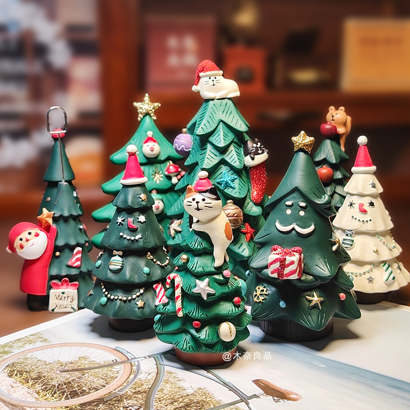 圣诞节装饰品麋鹿雪人小摆件