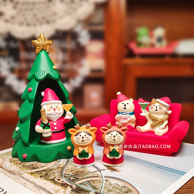 木奈良品圣诞高颜值家具摆件