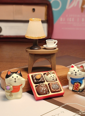 日式ZAKKA可爱面包店食玩INS烘焙咖啡店装饰拍摄生日礼物树脂摆件