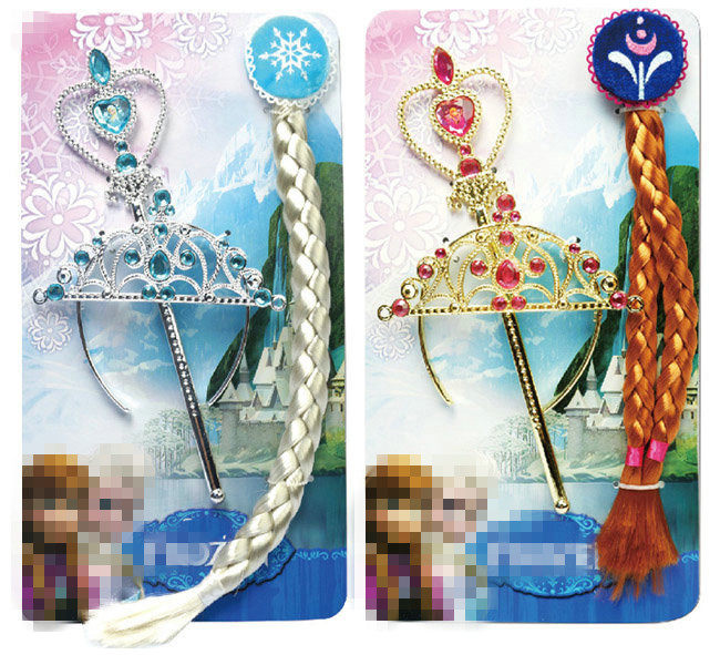 艾莎辫子魔法棒表演儿童配饰