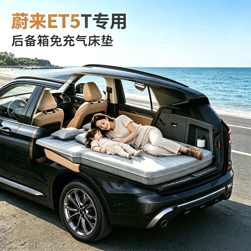蔚来et5t床垫车载自动充气床后备箱睡垫睡觉神器后排找平气垫露营