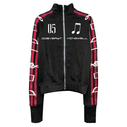 Widelegstripedsweatshirt