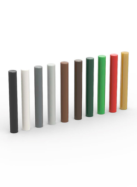 LEGO乐高 零配件87994 17715 1x3圆条棒柱3L  黑白浅灰米金色绿色