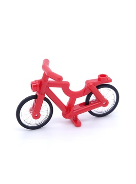 乐高LEGO 红色 4719c02 自行车 脚踏车 人仔配件 交通工具