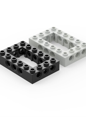 乐高LEGO 32531 4x6带孔框架砖 黑4144025 浅灰4211716