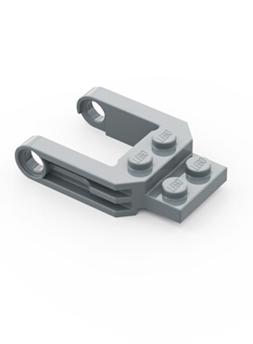 LEGO乐高 深灰色77598 4x5带孔插臂 车架 6338470