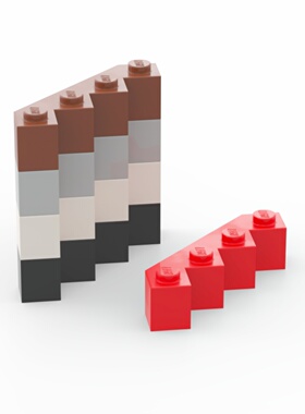LEGO乐高 14413 4x4楔形砖 浅灰色6039346
