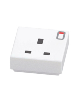 LEGO乐高 白色3070pb365 6491310 1x1 3针电源插座带红色开关印刷