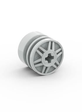 乐高LEGO 浅灰色 55982 4490127 18mmx14mm 轮毂 汽车配件