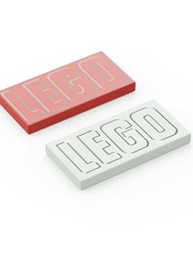 乐高LEGO 87079pb1046 2x4 lego标志光面板