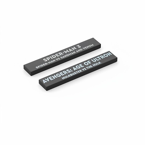 LEGO乐高 6636pb394 6636pb393 1x6复仇者联盟印刷件绿巨人蜘蛛侠