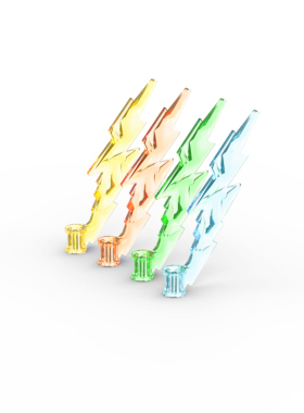 LEGO乐高 2149侧翼翅膀特效件 装饰  透明浅蓝 透明橙色