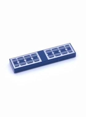 乐高LEGO 深蓝色 2431pr0008 6215341 1x4 光面板 太阳能板