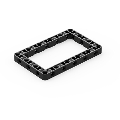 乐高LEGO 科技零配件 黑色39794 6265643 11×7 孔臂圈梁框