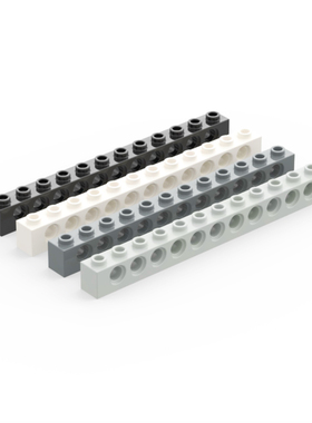 LEGO乐高 3895 1x12 带11孔砖  深灰4210963 浅灰4211860