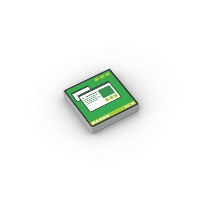 乐高3068bpb1655 2x2光板印刷飞船武器操控面板电脑监控工作屏幕