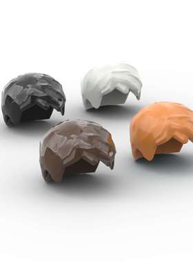 LEGO乐高 头发 62810 88425 男孩人仔 黑4526110 深棕6227107浅灰