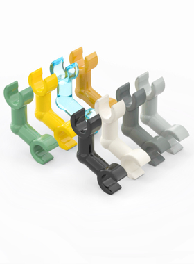 LEGO乐高 93609 26163 49752 人仔骨架弯臂 黑 白 深灰 透明蓝