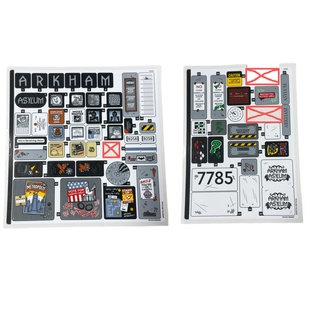 LEGO乐高 阿卡姆疯人院76300贴纸 DC超级英雄 蝙蝠侠 原装全新