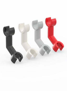 乐高LEGO 93061 人仔骨架 弯臂 夹口 黑色 白色 浅灰