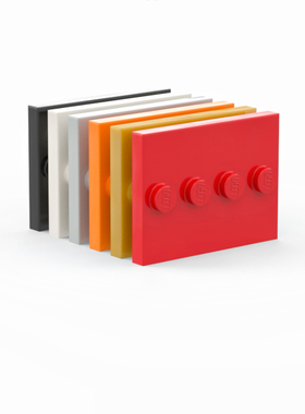 LEGO乐高 17836 88646 中间4颗粒 人仔底板 黑白中肉浅灰