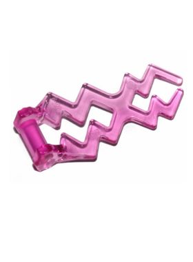 LEGO乐高 透明深粉色59233 6257068透明闪电波武器 约3cm