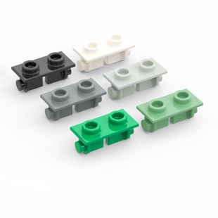 乐高LEGO 3938 1x2 铰链顶板 黑色 白色 深灰 浅灰 沙绿