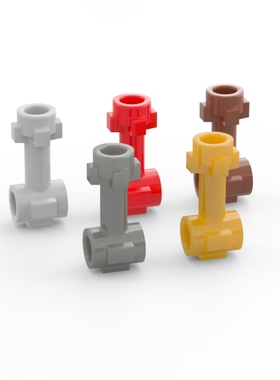 乐高LEGO 92690 三向连接件  红棕6029774 浅灰4600518