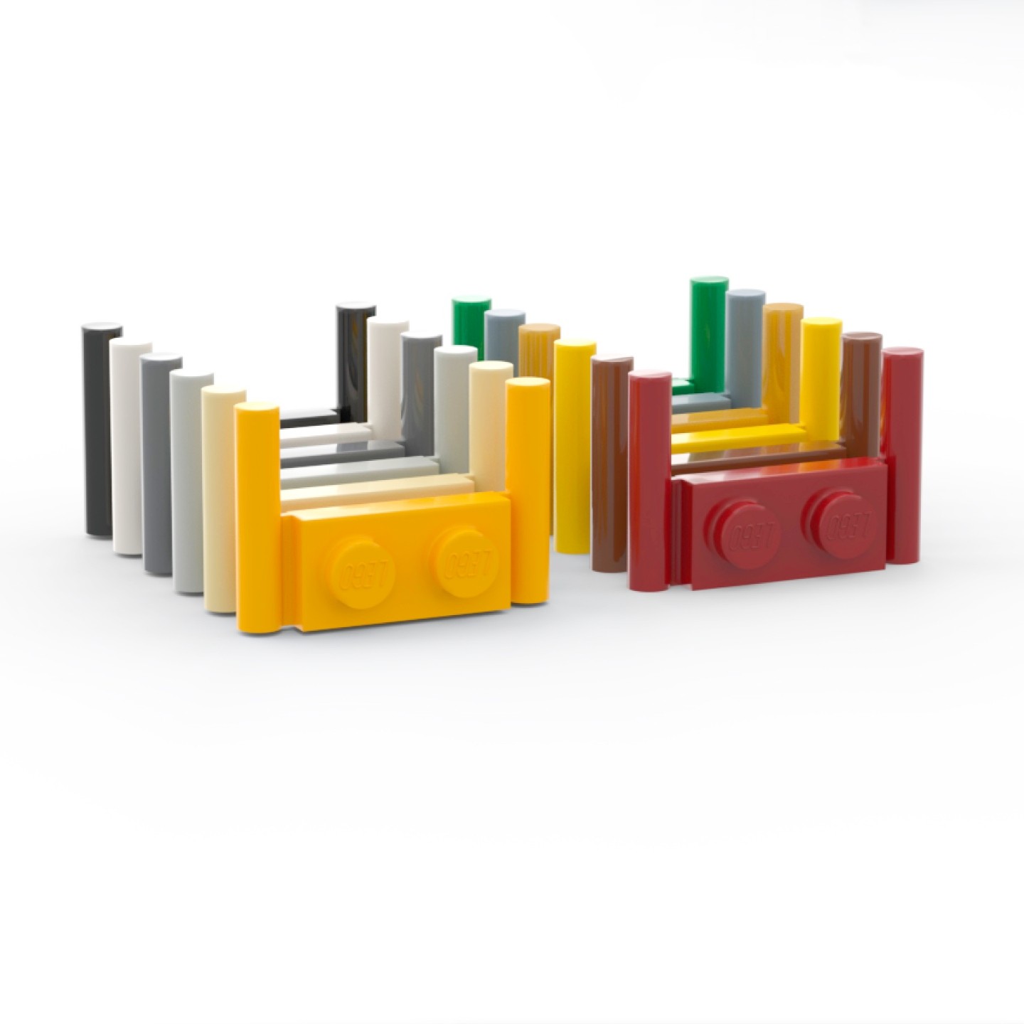 乐高LEGO3839双侧带手柄异形板