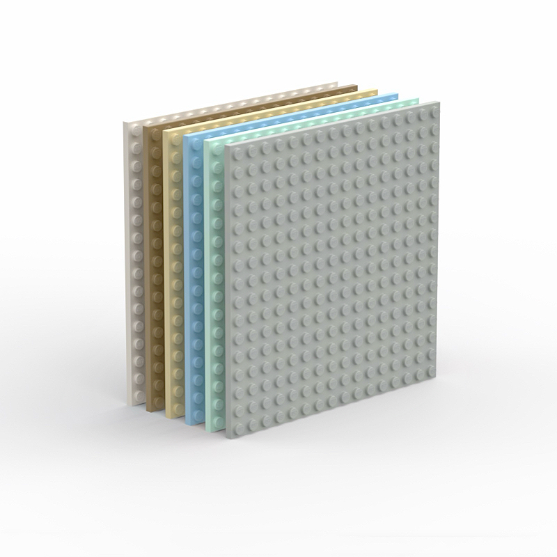 LEGO乐高 91405 基础板 16x16 底板 浅灰深灰亮绿橙米白