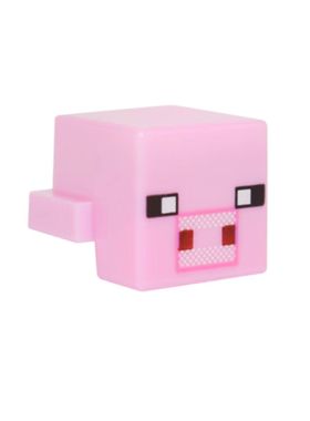 乐高LEGO 我的世界人仔动物四方头 亮粉色19727pb005 6162247 A5